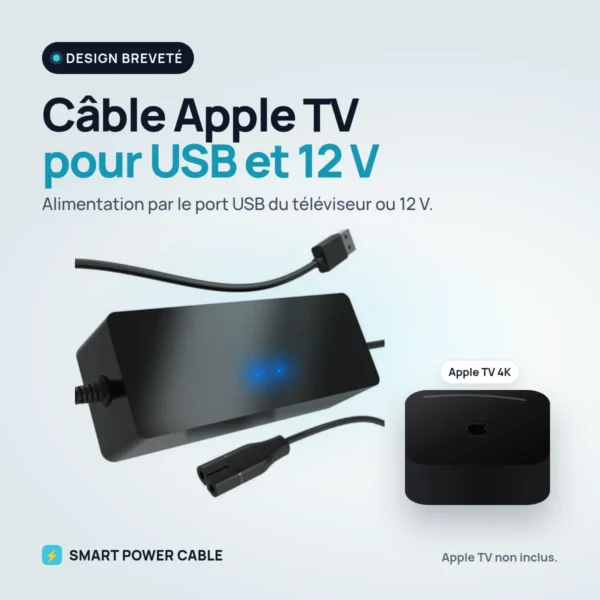 Smart Power Cable avec Apple TV