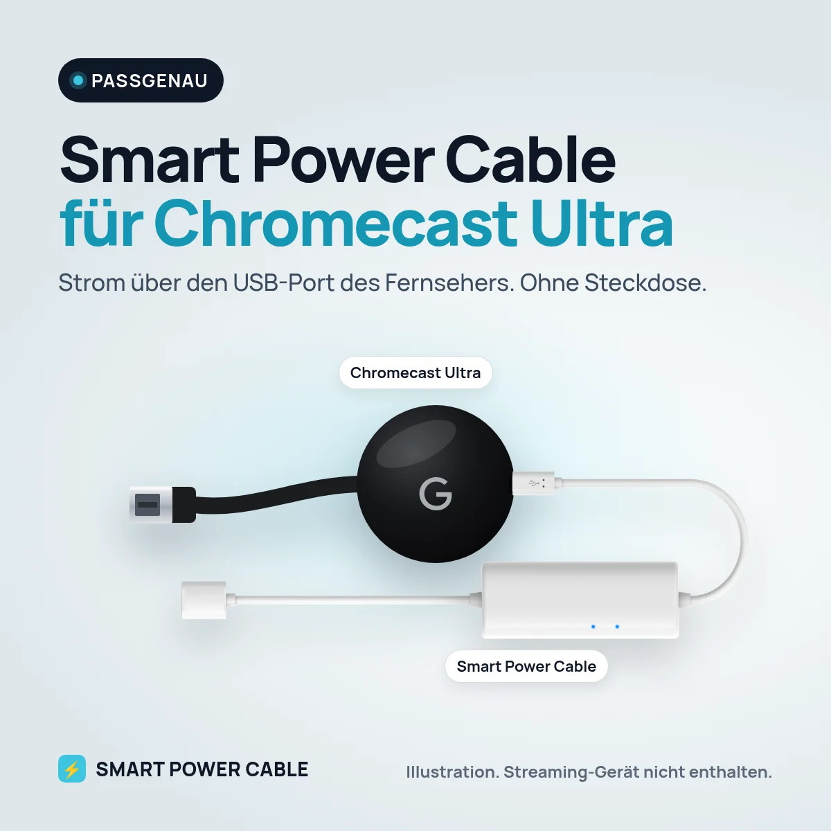 Smart Power Cable mit Chromecast Ultra