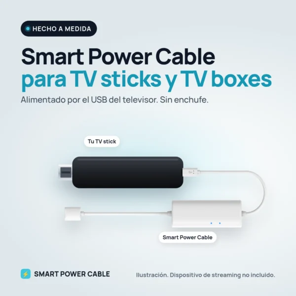 Smart Power Cable, cable de alimentación para TV stick