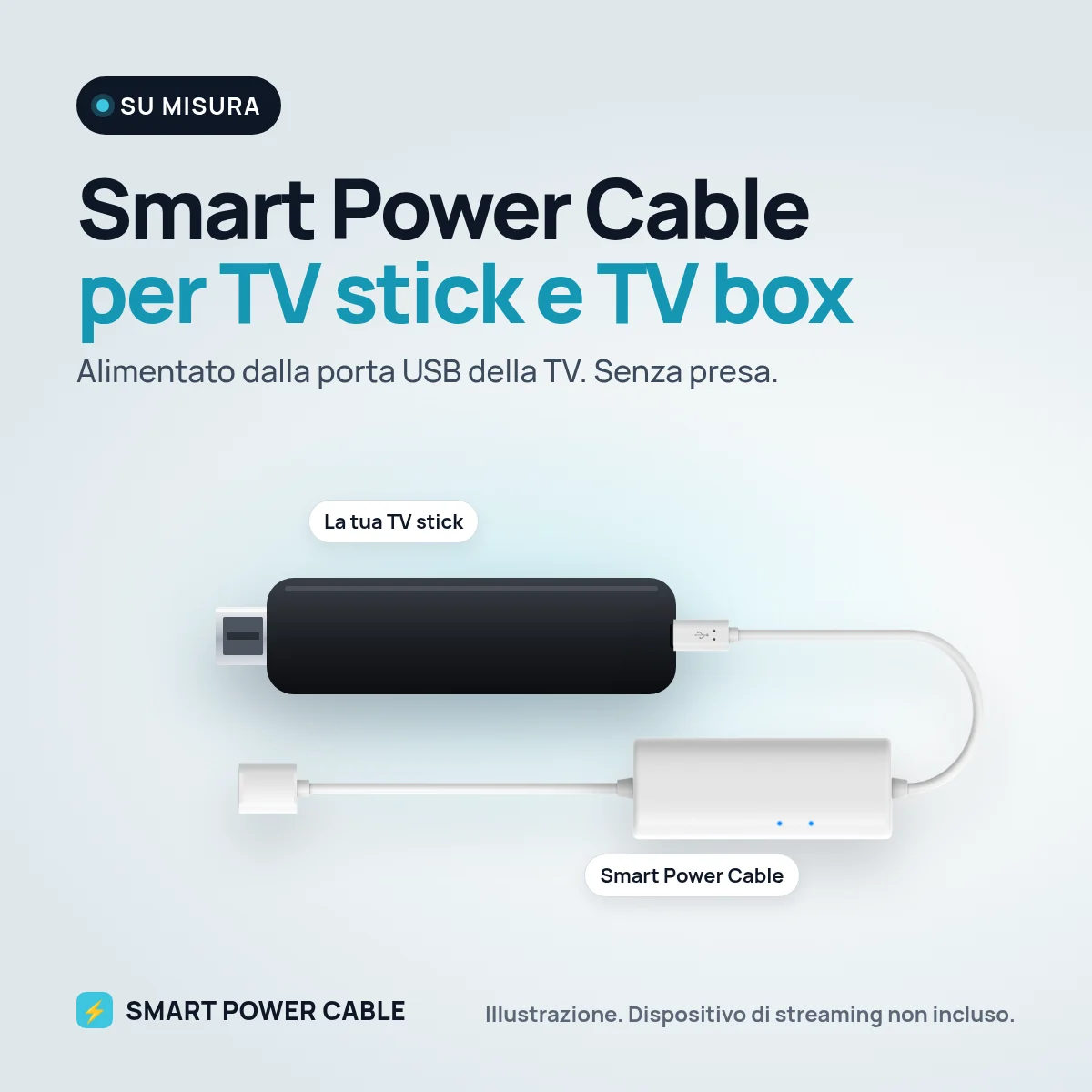 Smart Power Cable, cavo di alimentazione per TV stick