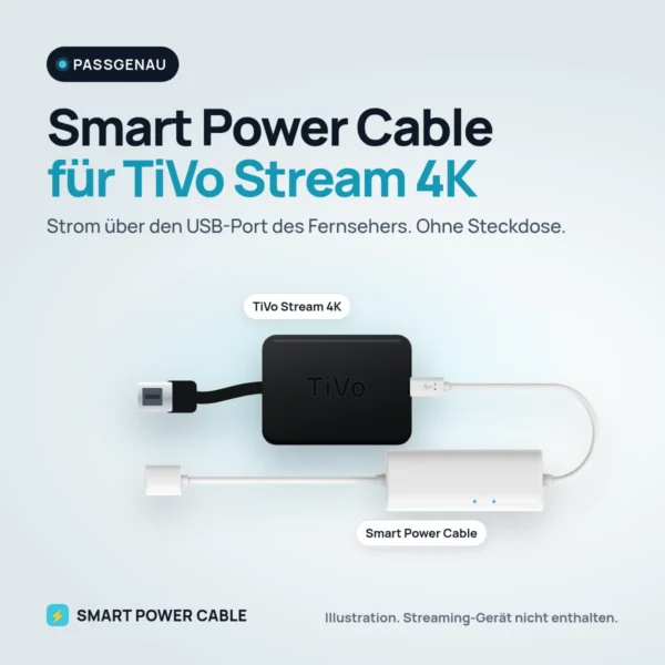 Smart Power Cable mit TiVo Stream 4K