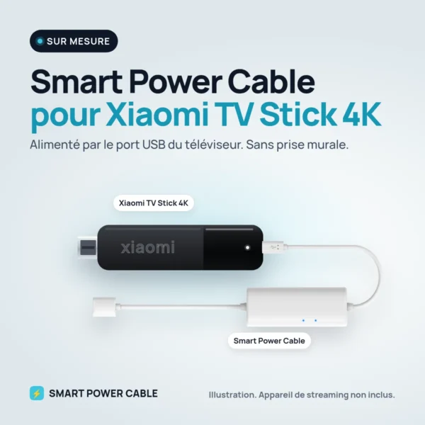 Smart Power Cable avec Xiaomi TV Stick 4K