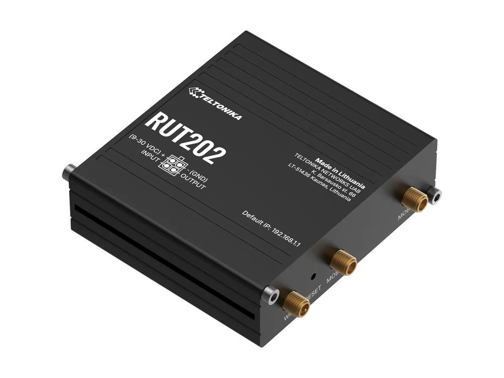 Teltonika RUT202 router, front view