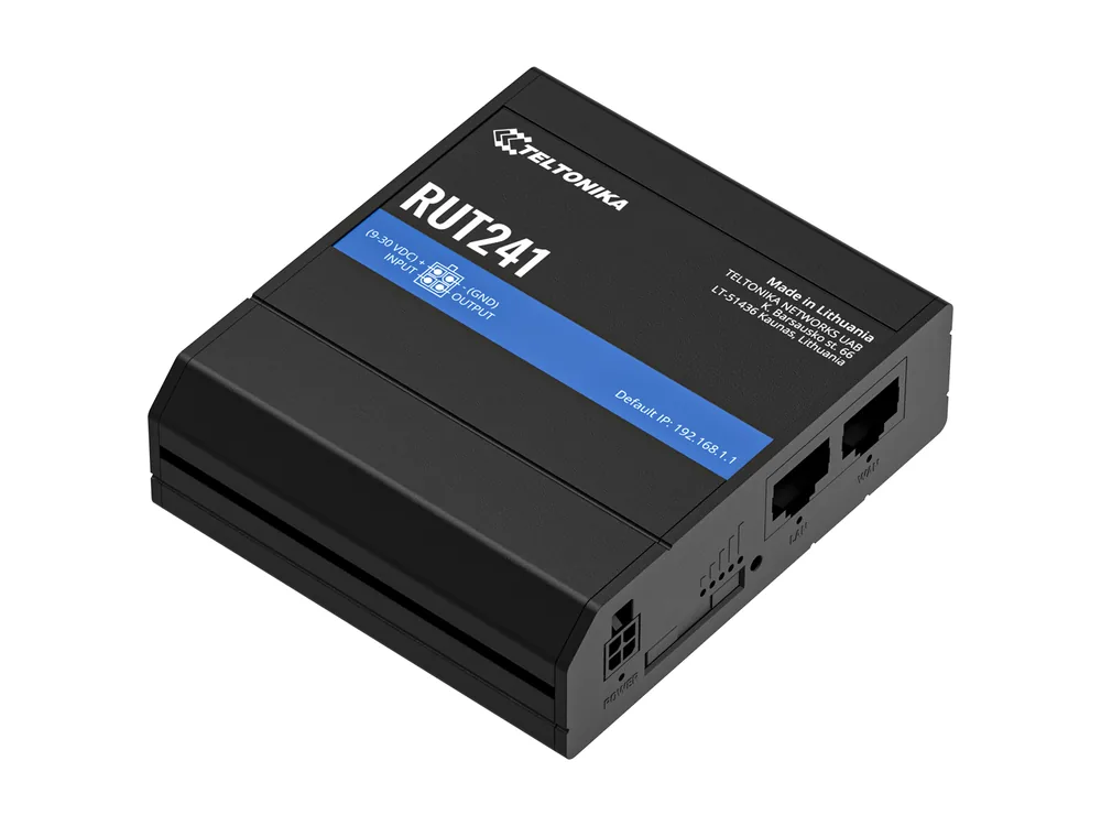Router Teltonika RUT241, vista frontale