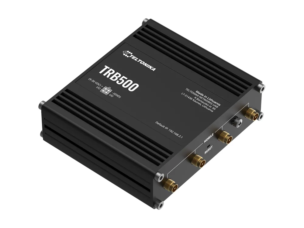 Teltonika TRB500 gateway, front view